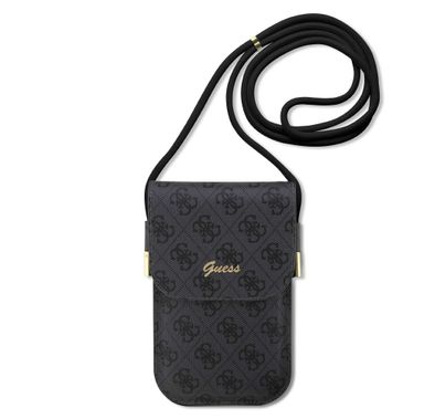 Guess 4G Cord Script Wallet Bag - Black