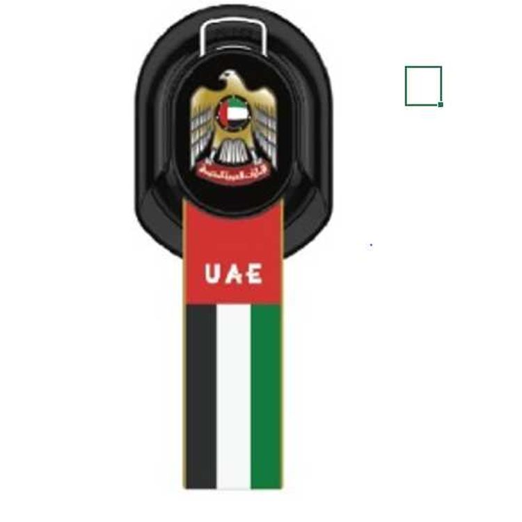 4Smarts 4SMUAE-BK Finger Strap UAE Version Smarts Finger Strap Grip Latch Country Flags Series Comfortable Handle - Country Flags Series