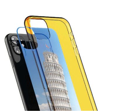 جراب برينتا حامي للجهاز من كوداك لهاتف آيفون 11 برو ماكس - شفاف