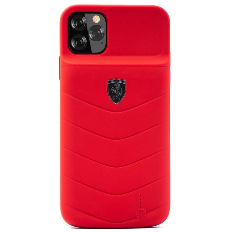 Ferrari Off Track Full Cover Power Case 4000mAh for iPhone 11 Pro Max, Officially Licensed, Shock Resistant, Scratches Resistant