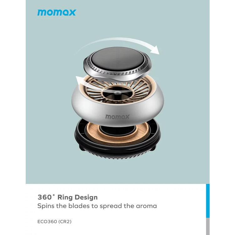 Momax Eco 360 Solar Car Aroma Diffuser