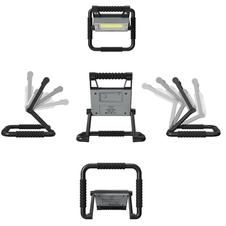 لايف ستايل بواسطة مصباح يدوي خارجي قابل للطي من بورودو - أسود