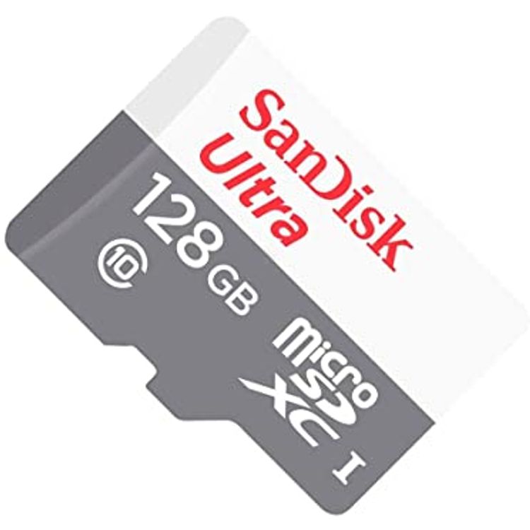SanDisk Ultra microSDXC 128GB 100MB/s SDSQUNR 128G GN6MN, Micro Memory Card - Grey