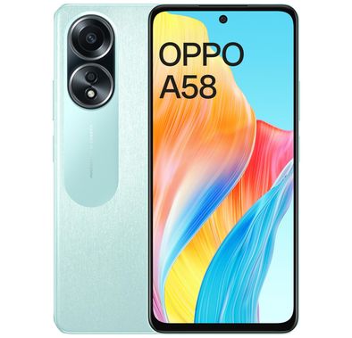 Oppo A58 4G TRA Version, 6.72", 8GB RAM, 128GB Storage, 50MP, Dual SIM, Android 13, GSM, HSPA, LTE - Dazzling Green