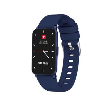 Swiss Military Rhine Smart Watch 1.45” IPS Display, 10 Days Battey Life, English & Arabic Supported, iOS 11 & Android 5, Waterproof - Blue