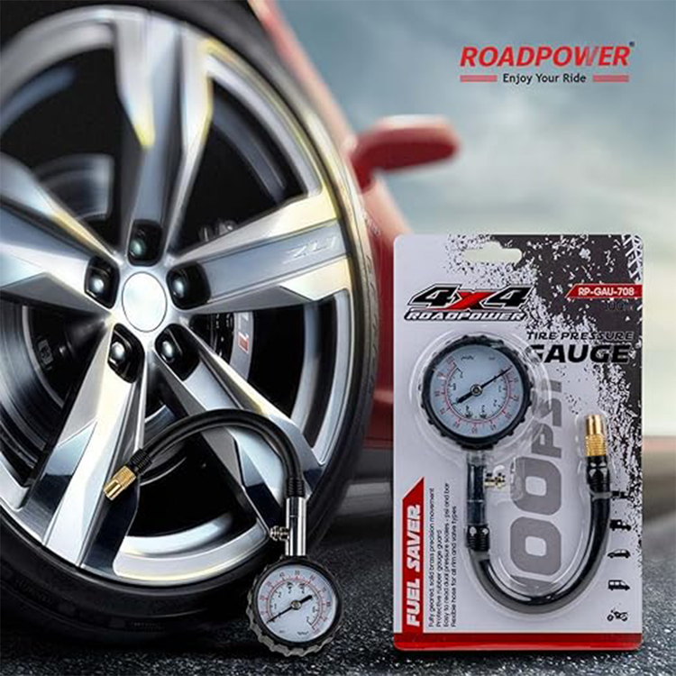 ROADPOWER 4×4 Tire Pressure Gauge 100 PSI, Accurate Heavy Duty Gauge for Cars, Trucks, SUVs, and Motorcycles