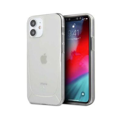 CG MOBILE Mercedes-Benz Transparent Phone Case Embossed 1 Compatible for iPhone 12 Mini (5.4) Officially Licensed - Clear