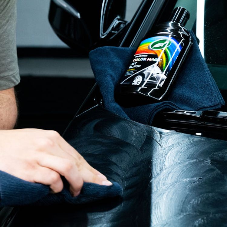 ملمع طلاء السيارات كولور ماجيك من ترتل واكس، 500 مل - أسود غامق