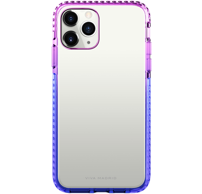 Viva Madrid Aurora 2-Tone Colour TPU Case Compatible for iPhone 12 Pro Max (6.7") Shock-Absorption, Anti-Scratch, Easy Access To All Ports (Cameras, Buttons & Speakers) - Purple