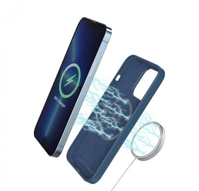 Green Lion Lusso MagSafe 360 Silicone Case for iPhone 13 Pro ( 6.1 " ), Anti-Scratch, Sweat & Waterproof, Shock-Absorption & Drop Protection - Red - iPhone 13 Pro 6.1"