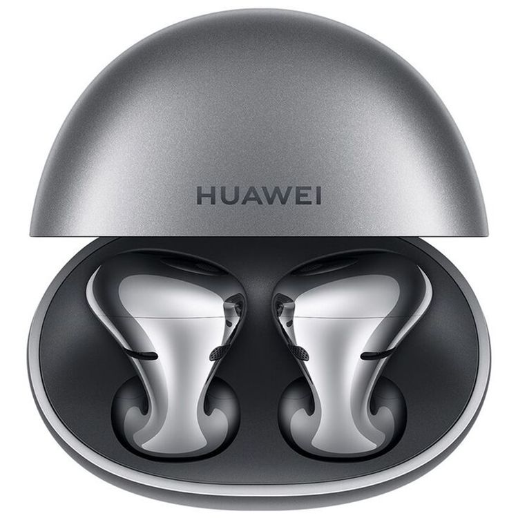 Huawei Freebuds 5 True Wireless Earbuds, Active Noise Cancelation, Up to 30 Hours Music Playback, USB Type-C Charging Port - Silver Frost