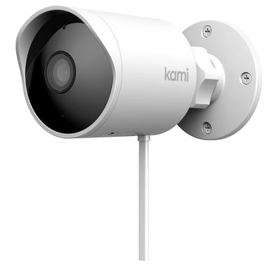 كامي كام  كاميرا أمن خارجية - أبيض