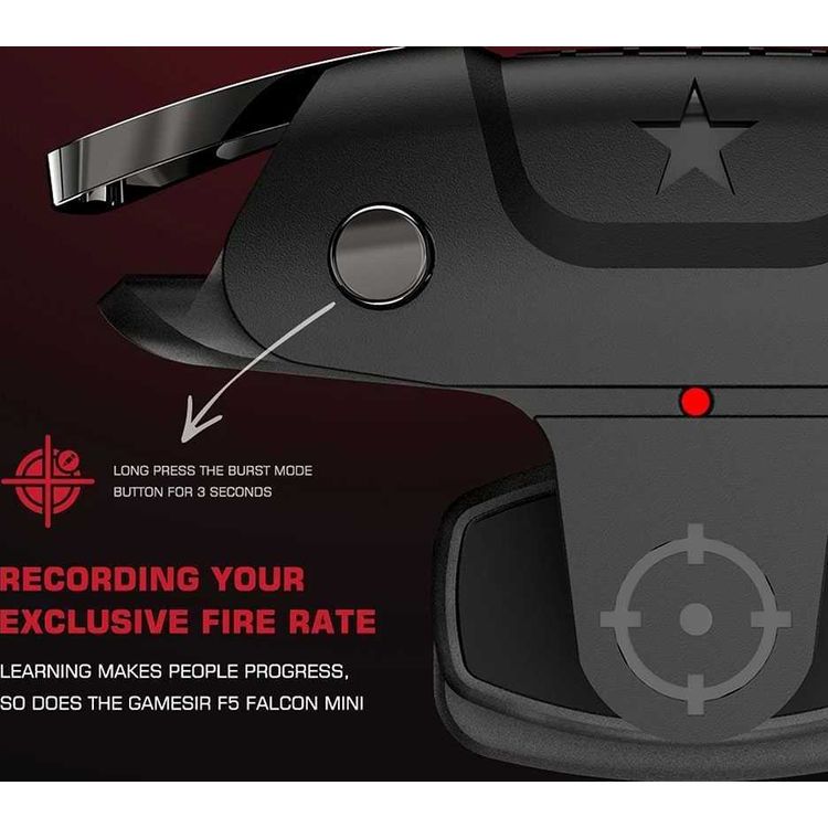 Mobile Gaming Controller GameSir F5-BK Mini Mobile Plug and Play Gaming Trigger - Black