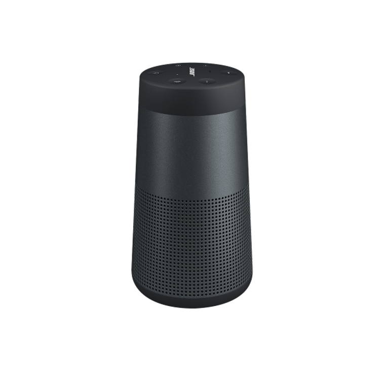 Bose مكبر صوت لاسلكي محمول يعمل بالبلوتوث وميزة مقاومة الماء ومكبر صوت قابل للإمساك به وعمر بطارية يصل إلى 12 ساعة - أسود