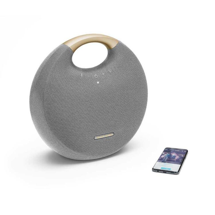  هارمان كاردون اونيكس ستوديو 6 مكبر صوت بلوتوث لاسلكي محمول بمقبض ألومنيوم ، 8 ساعات وقت تشغيل ، IPX7 مقاوم للماء ، صوت لاسلكي مزدوج - رمادي