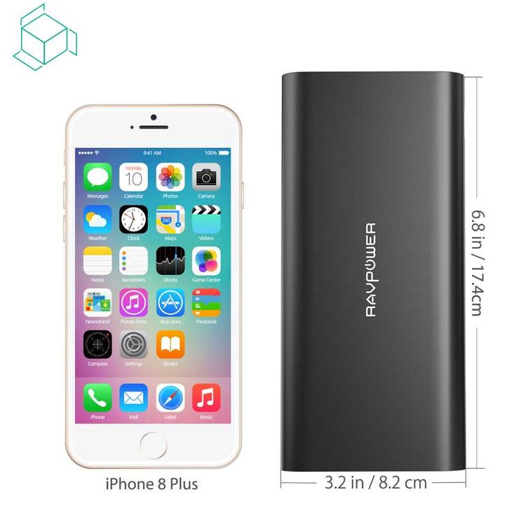 RAVPower Ace Series Portable Charger Power Bank 26800mAh with Dual Input & LED Battery Level Indicator - Type-C Compatibility - iSmart Double-Quick Recharge Powerbank - Black