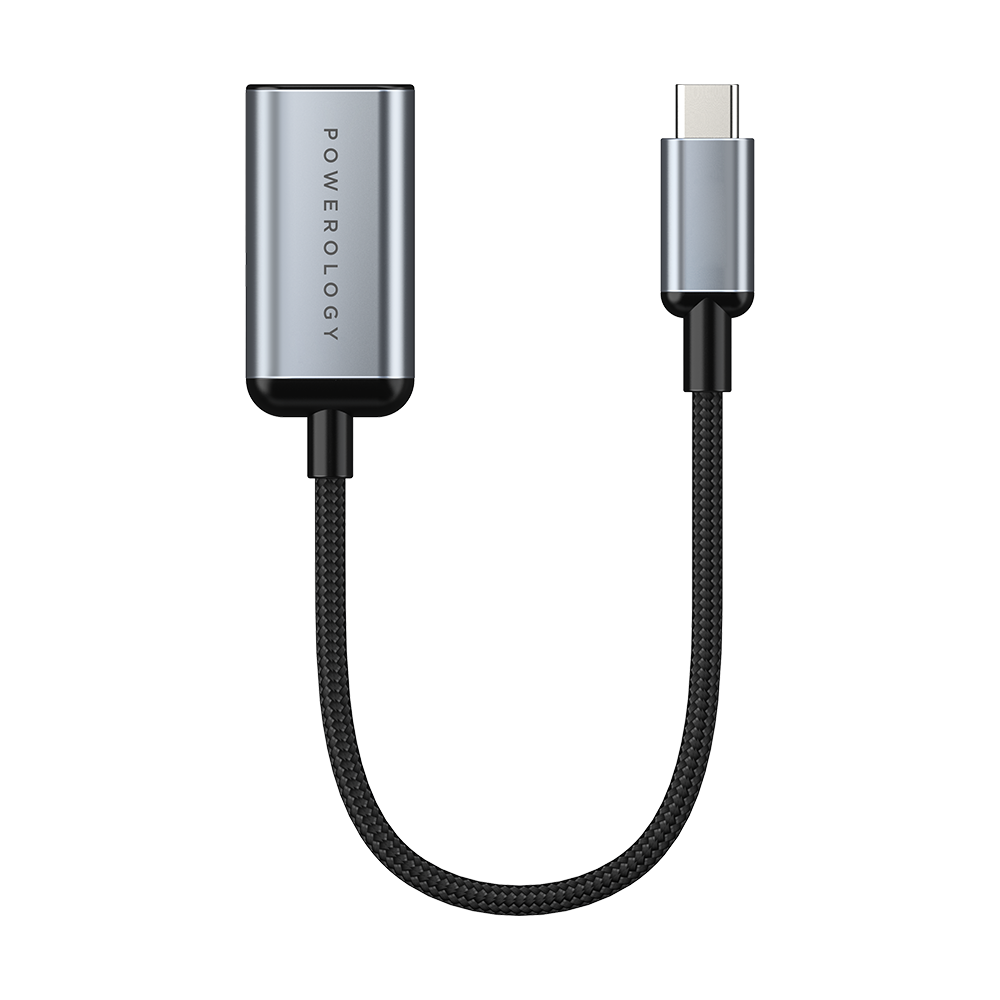 Powerology Braided Type-C to HDMI Short Cable