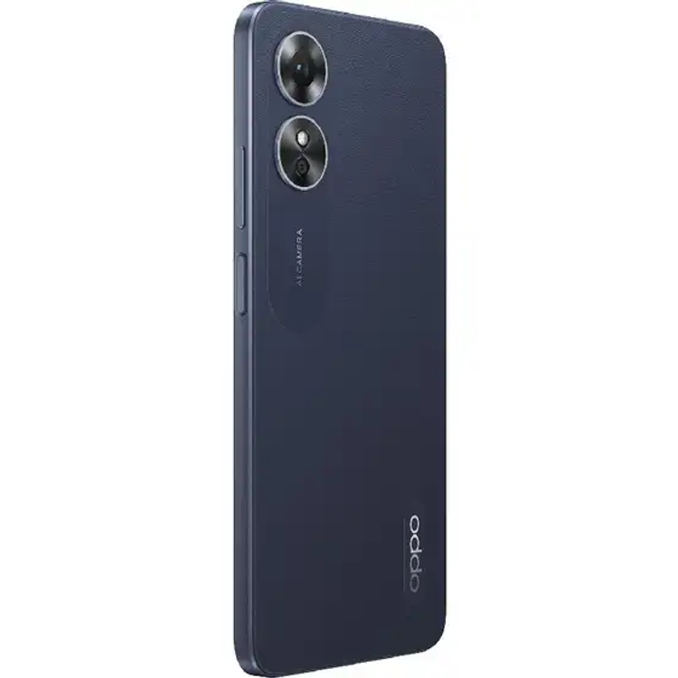 OPPO A17 Dual SIM 64GB 4GB RAM 4G LTE, Lake Blue - Midnight Black