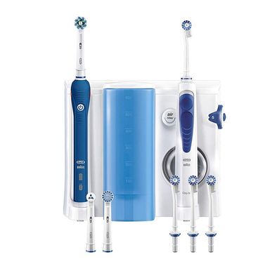 Oral-B Oxyjet Cleaning System + Pro2000 ToothBrush - White / Blue