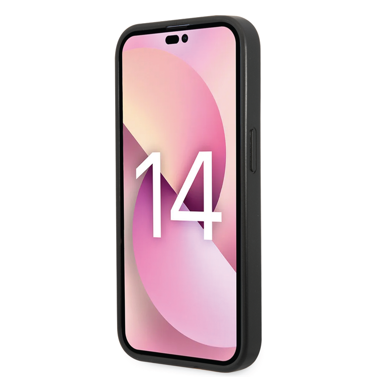 Lacoste Hard Case Iconic Petit Pique PU Woven Logo Estragon Compatible with iPhone 14 Pro - Sinople Green