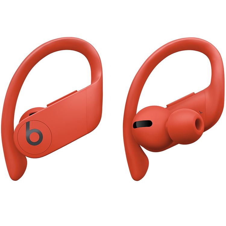 Beats Powerbeats Pro MXYA2-RD Wireless In-ear Headphones Adjustable, secure-fit Ear hooks, Auto play/pause, Lightweight - Lava Red