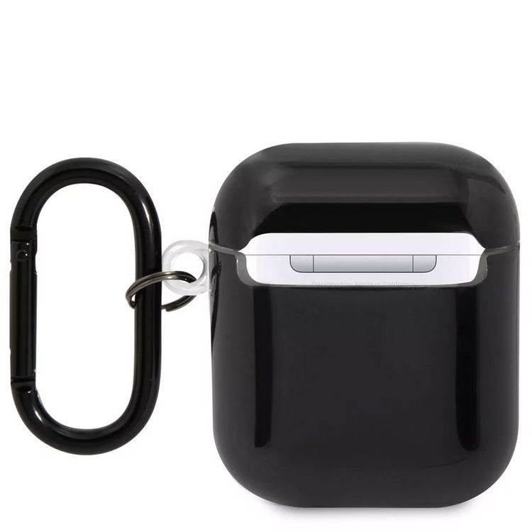 BMW M Collection Airpods Cases TPU Colored Multiple Lines And Logo Printed Glossy Compatible with Airpods 1/2 - Black