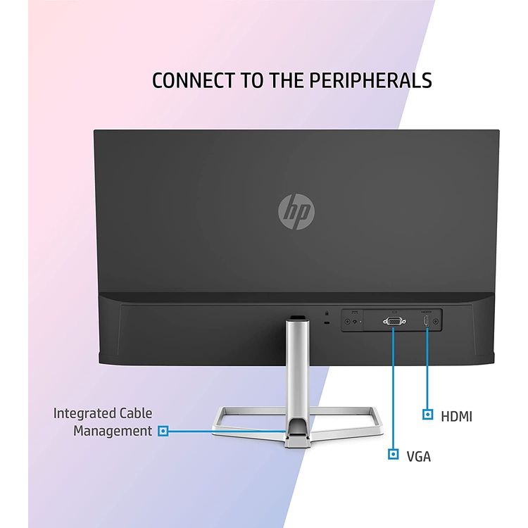 شاشة HP MF Full HD IPS - فضي أسود - 24 انش