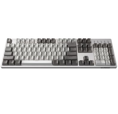 Durgod Taurus K310 Wireless Mechanical Gaming Keyboard 104 Keys Double Shot PBT NKRO (Cherry Red,Brown) - Red Switch - White
