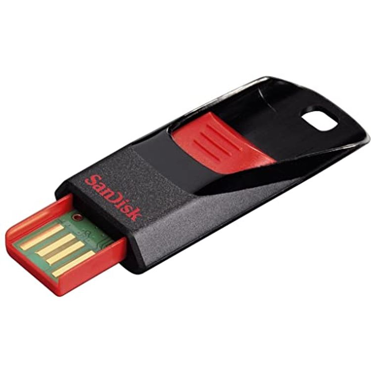 SanDisk SDCZ51-032G-B35 32 GB Cruzer Edge USB 2.0 Flash Drive - Red/Black