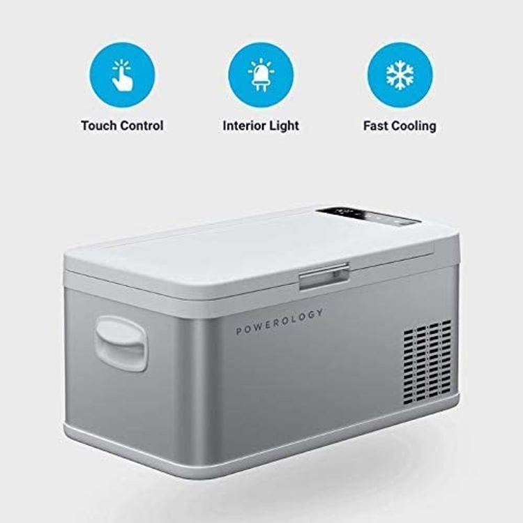 ثلاجة وفريزر صغير بمقصورة مزدوجة من باورولوجي - 18 لتر