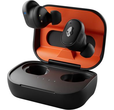 Skullcandy Grind True Wireless In-Ear Earbuds, Up to 40 Hours Total Battery Life, USB-C Rapid Charging Cable, Share Audio, Auto On/Connect - Black