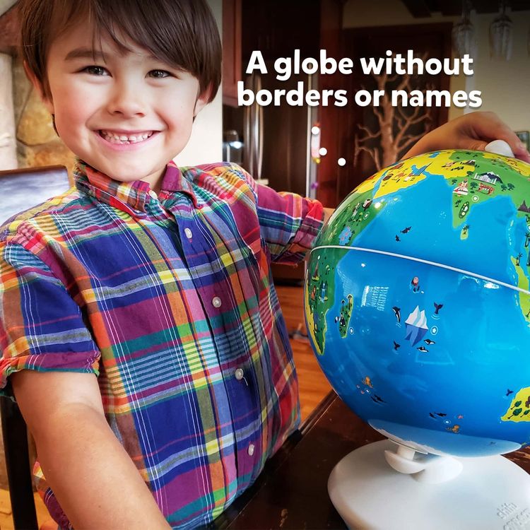 أوربوت (ارض)  بواسطة بلاي شيفو (يعتمد على التطبيق) - العالم التعليمي المعزز على أساس الواقع التعليمي 10 بوصات ، وجواز السفر ، والطوابع ، وملصقات علم الدولة ، ودليل المساعدة ، رحلة حول العالم للأطفال من سن 4 إلى 10 سنوات