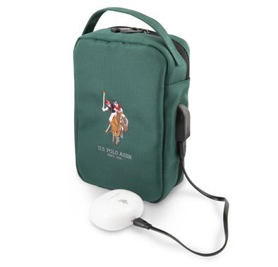 CG MOBILE U.S.Polo Assn. Nylon Tablet Organizer Case Bag for Electronic Accessories Charger Cord, Portable External Hard Drive, USB Cables, Power Bank, SD Memory Cards, Earphone