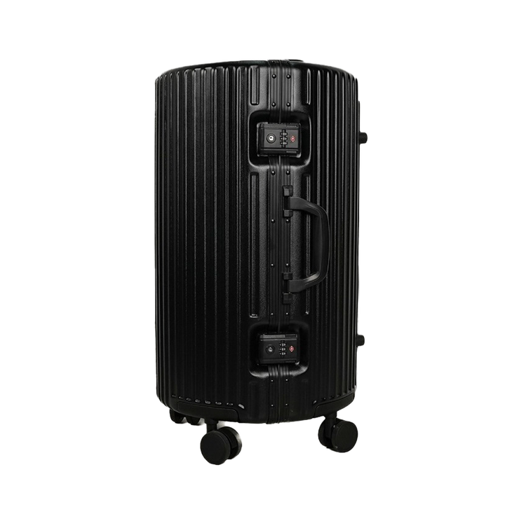 حقيبة سفر ليفيلو أورو مقاس 24 بوصة من مادة ABS، وزن خفيف مع عجلات دوران 360°، مصنوعة من ABS+PC وقماش بوليستر، تتحمل وزن 100 كجم، عجلات مدمجة صامتة - باللون الأسود.