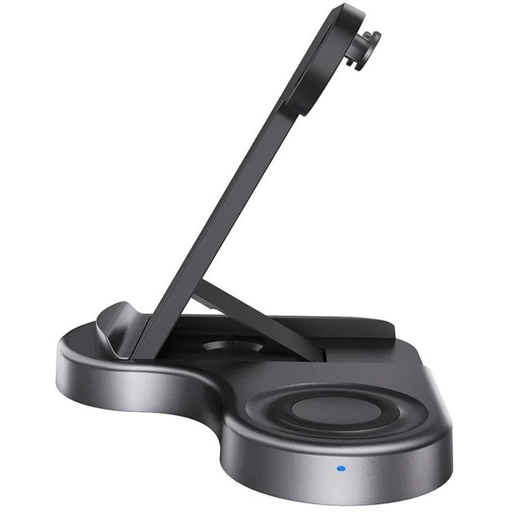 Powerology 3-in-1 Wireless Powerstand Pro 15W Charger, Charge 3 Devices - Black