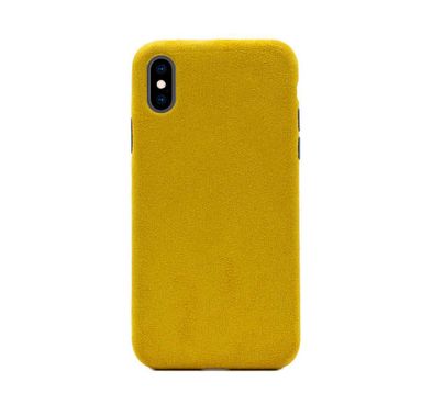 iGuard by Porodo Alcantara Back Case for iPhone iPhone X/Xs (5.8"), Shock Resistant, Scratches Resistant, Easy Access to All Ports, Cameras, Buttons and Speakers