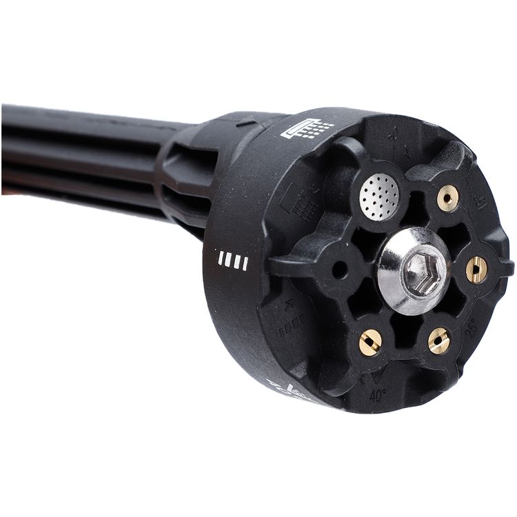 بورودو آلة غسيل سيارات 6 في 1 بدون فرشاة مع تحكم في السرعة، طرف رش متعدد الوظائف، توصيل مياه بثلاث نقاط، ضغط قابل للتكيف - أسود