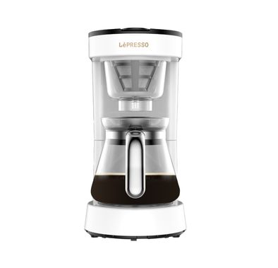 ماكينة صنع القهوة الشفاف بالتنقيط من ليبريسو - أبيض