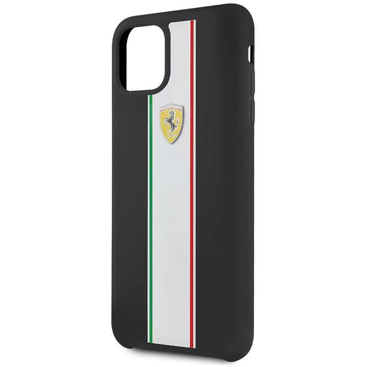 CG MOBILE Silicone Phone Case On Track & Stripes Compatible for iPhone 11 Pro Max (6.5") Drop Protection Mobile Case Officially Licensed - Black