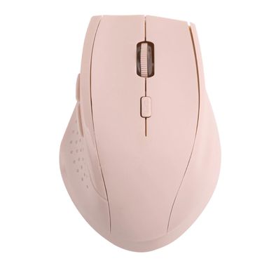 ماوس لاسلكي مريح من Powerology، ماوس لاسلكي متقدم لأجهزة Mac، تمرير فائق السرعة - وردي