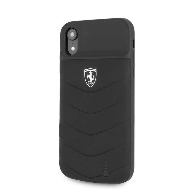 Ferrari Off Track Full Cover Power Case 4000mAh for iPhone Xr, Officially Licensed, Shock Resistant, Scratches Resistant