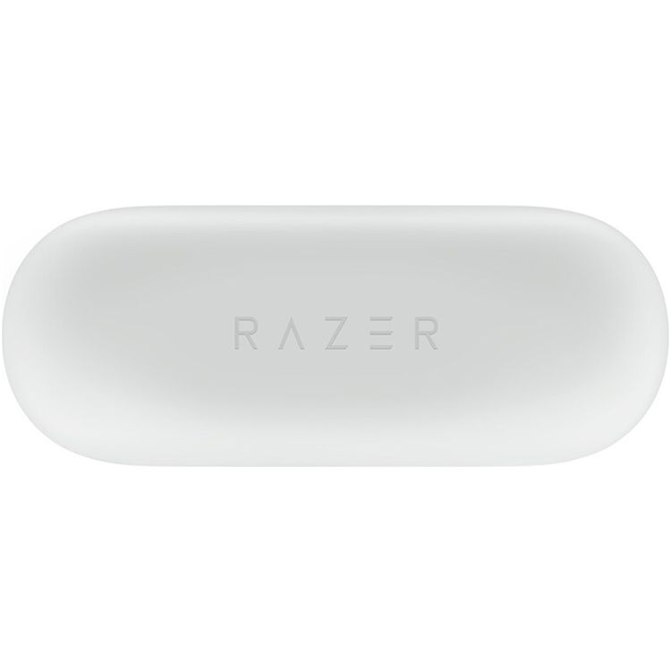 Razer Hammerhead HyperSpeed Multi-Platform Gaming Earbuds, True Wireless, Up to 30 Hours Battery Life, Noise Cancelling, Backlight, USB Type-C Charging - White