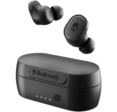 Skullcandy Sesh Evo True Wireless In-Ear Earphones with Call, 24-hours Battery Life, IP55 Sweat, Water and Dust Resistant, 3 EQ Modes (Music, Movie, Podcast) True Black