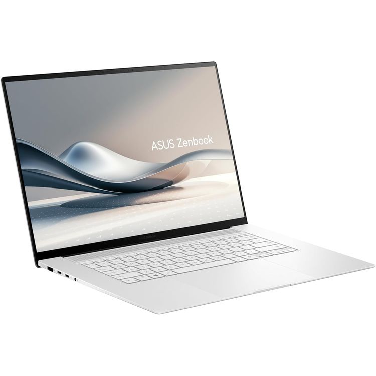 لاب توب ASUS Zenbook S 16 OLED - UM5606WA-RK233W - AMD Ryzen AI 9 HX 370، ذاكرة وصول عشوائي سعتها 32 جيجابايت، قرص SSD سعة 2 تيرابايت، AMD Radeon 890M، شاشة OLED بدقة 3K (2880x1800) بمعدل تحديث 120 هرتز، نظام التشغيل Windows 11 Home - أبيض اسكندنافي