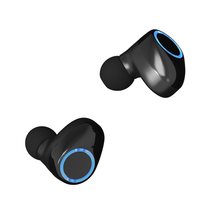 Devia Kintone Series Joy A12 Ultra Long Standby TWS Wireless Earphone - Black