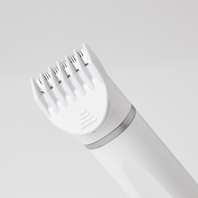 بيت كيت 2 في 1 للكلاب والقطط مقصات تشذيب بشفرتين ، منخفضة الضوضاء ، مقاومة للماء ، قابلة لإعادة الشحن لاسلكية للحيوانات الأليفة ماكينات حلاقة الشعر للكلاب والقطط - أبيض