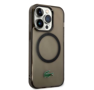 Lacoste HC MagSafe Transparent Case for iPhone 15 Series  - Black - iPhone 15 Pro