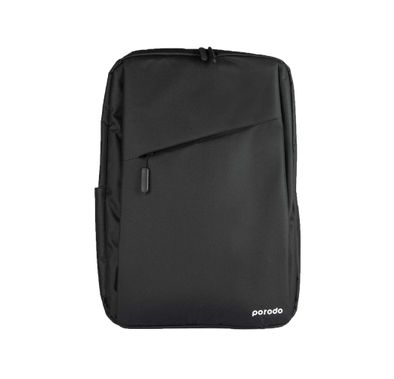Porodo Lifestyle Nylon Fabric Computer Backpack 15.6" - Black