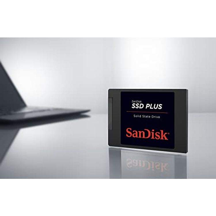SANDISK SDSSDA-240G-G26 SSD Plus 240 GB Internal Solid State Drive - SATA III 6 Gb/s, 2.5"/7mm, Up to 530 MB/s - Black