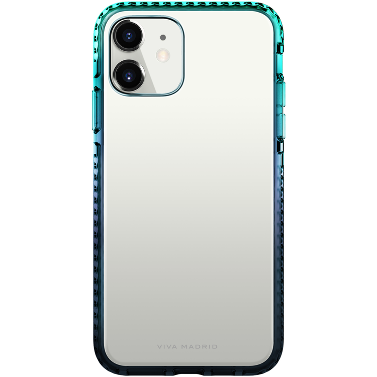 Viva Madrid Aurora 2-Tone Colour TPU Case Compatible for iPhone 12 Pro Max (6.7") Shock-Absorption, Anti-Scratch, Easy Access To All Ports (Cameras, Buttons & Speakers) - Blue